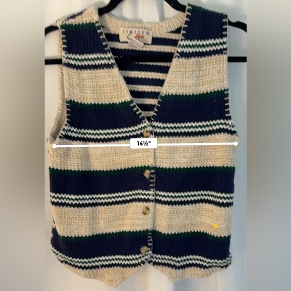 Vintage Limited Too Striped Knit Sweater Vest - Picture 7 of 7